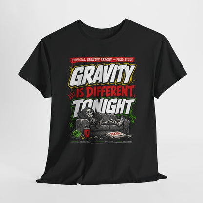 Funny Graphic Tee — 'Is Different' Retro Couch Illustration Shirt