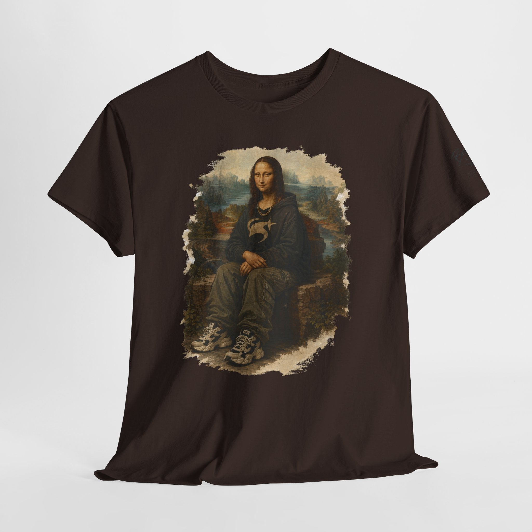 Mona Lisa Graphic Tee – Vintage Art Parody T-Shirt