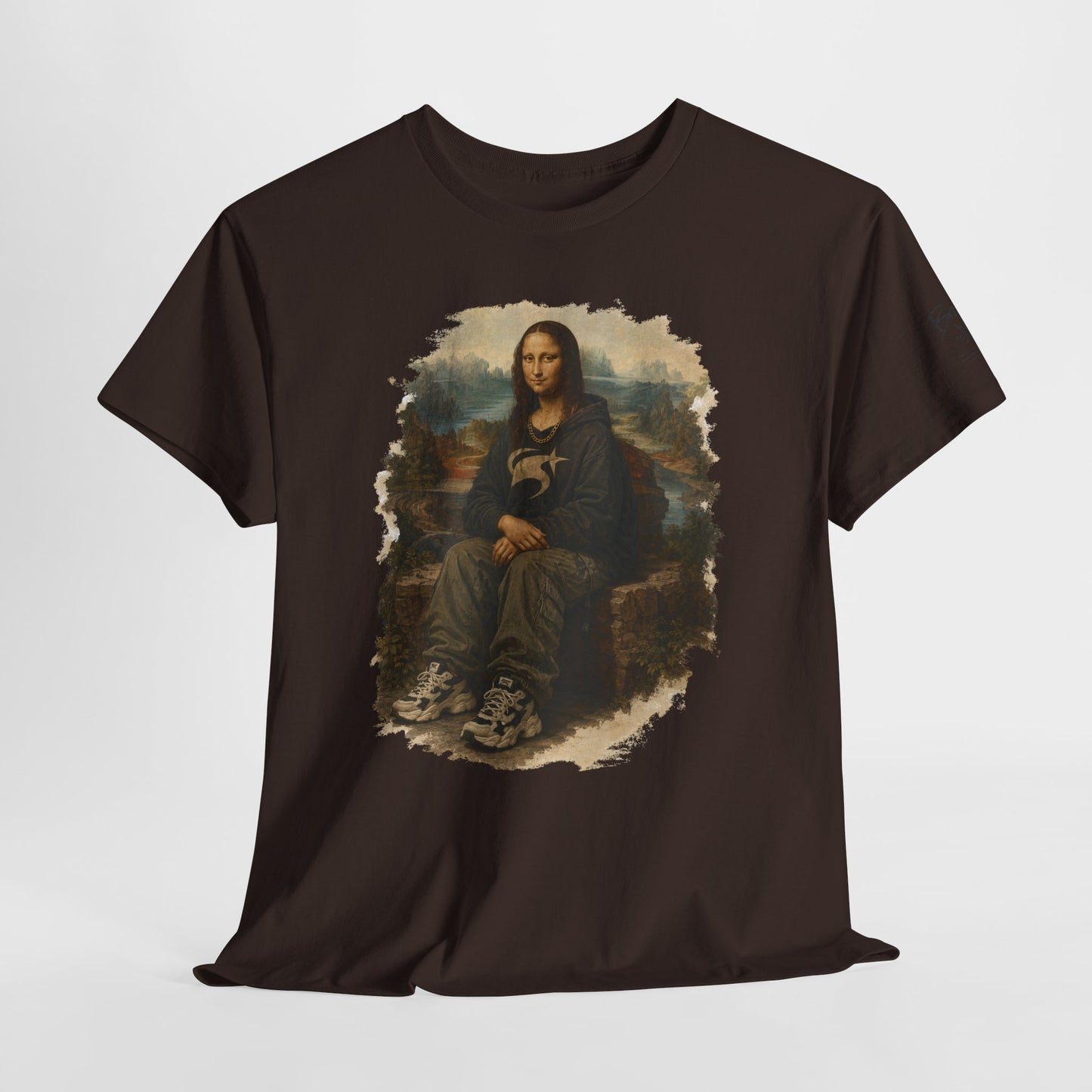 Mona Lisa Graphic Tee – Vintage Art Parody T-Shirt