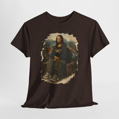 Mona Lisa Graphic Tee – Vintage Art Parody T-Shirt