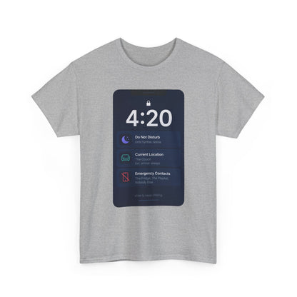 420 Phone Lockscreen Graphic Tee — Funny Stoner Shirt