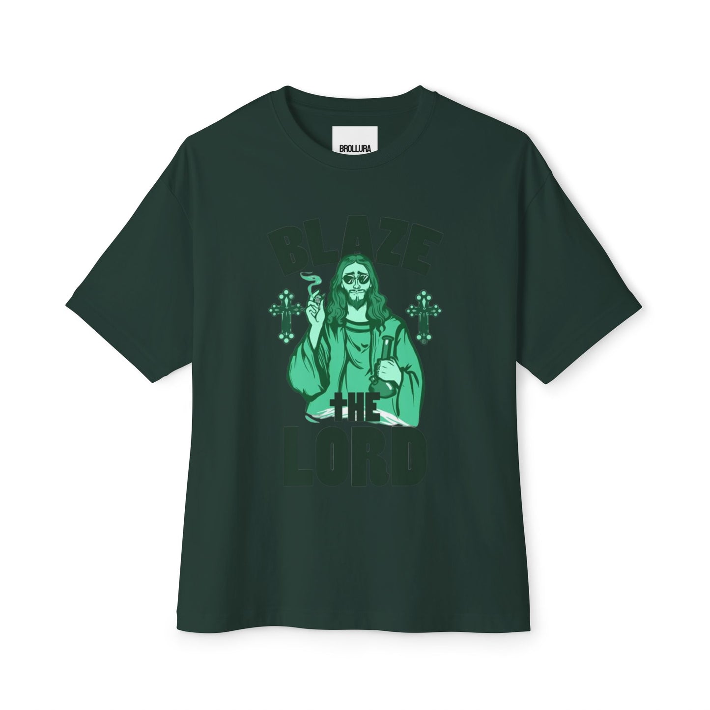 Graphic Tee — "Blaze The Lord" Religious Stoner Shirt