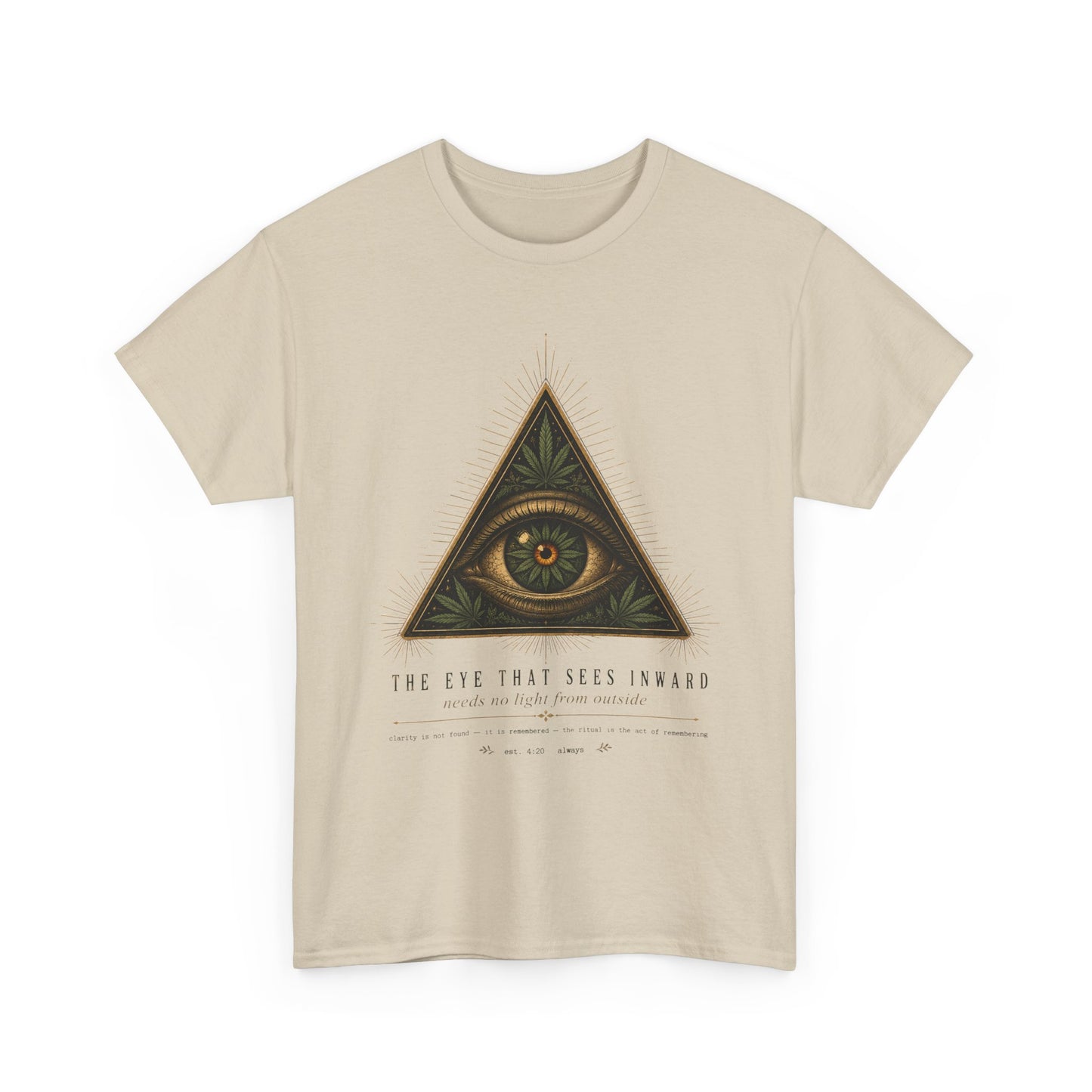 All-Seeing Eye Triangle Graphic Tee — "The Eye That Sees Within"