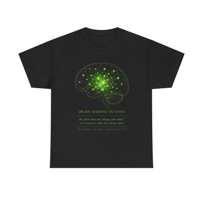 Brain Cell Science T-Shirt — Green Neural Network Anatomy Tee
