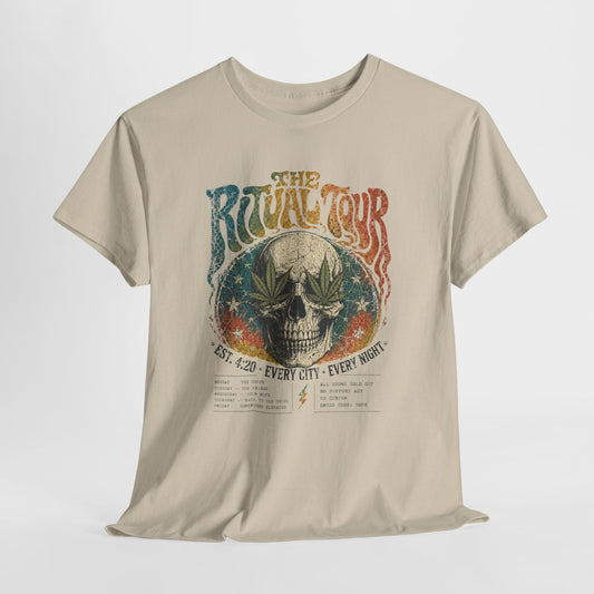 The Ritual Tour Skull Tee — Retro Vintage Rock Band Graphic T-Shirt