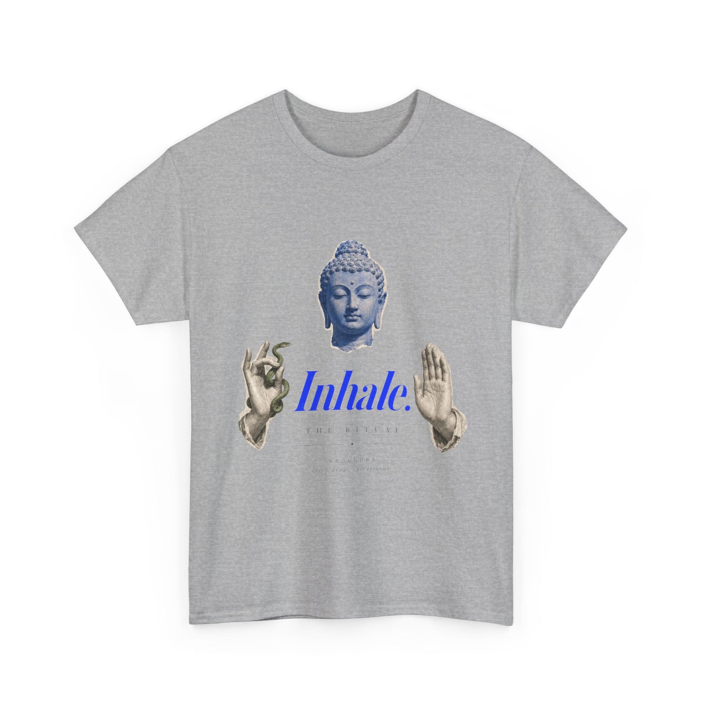 Mindful Buddha Tee — "Inhale" Meditation T-Shirt