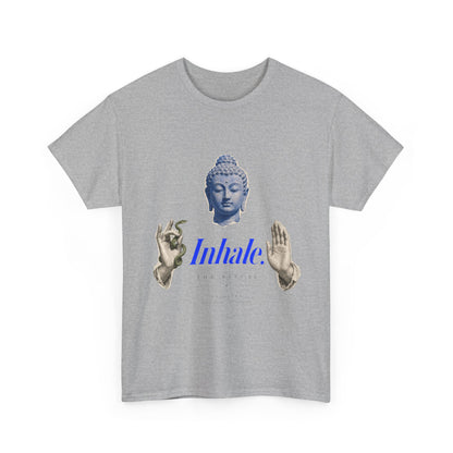 Mindful Buddha Tee — "Inhale" Meditation T-Shirt