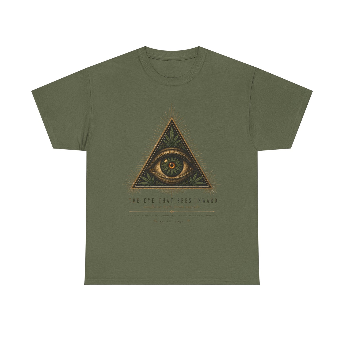 All-Seeing Eye Triangle Graphic Tee — "The Eye That Sees Within"