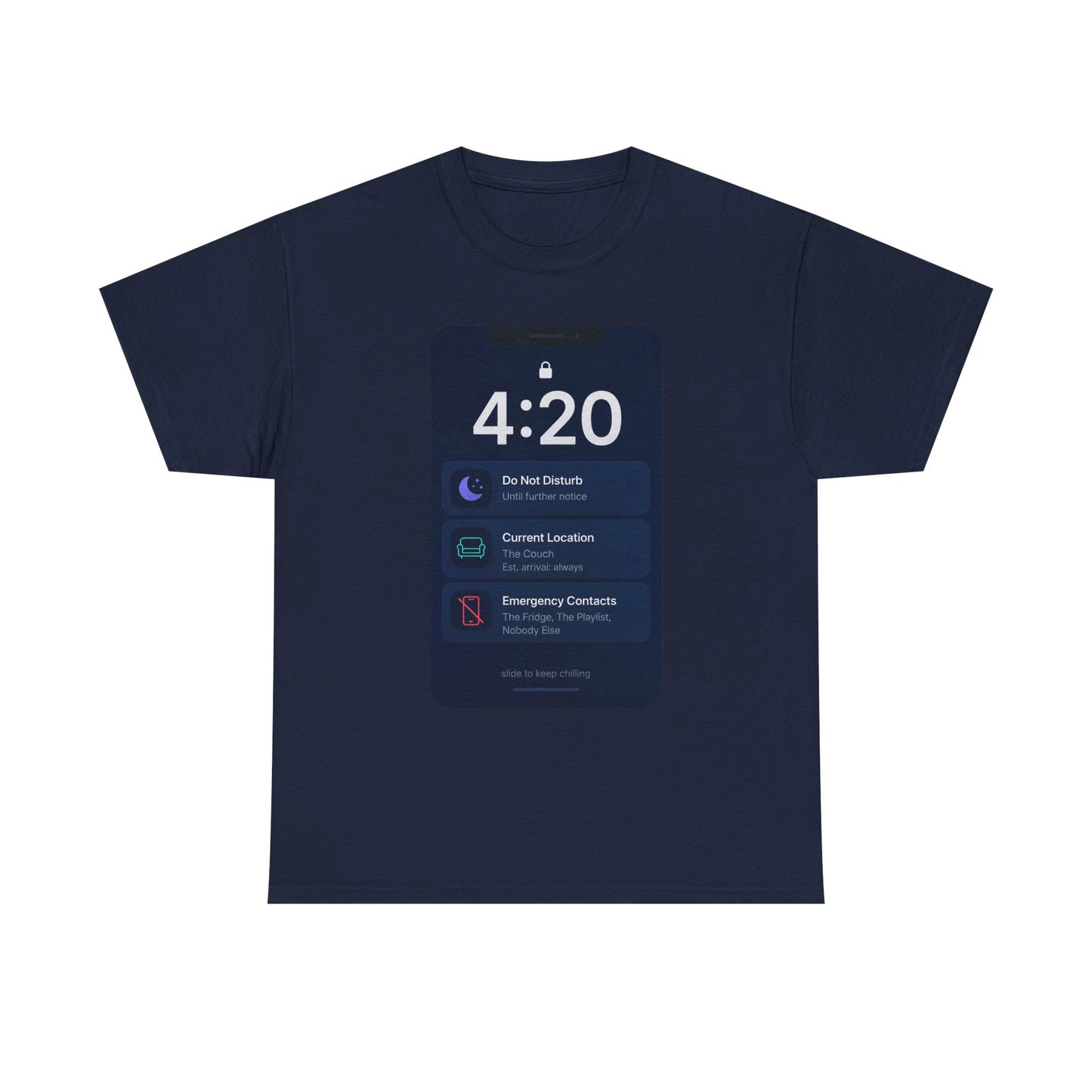 420 Phone Lockscreen Graphic Tee — Funny Stoner Shirt