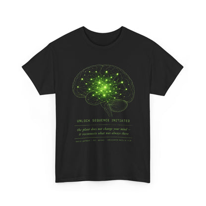 Brain Cell Science T-Shirt — Green Neural Network Anatomy Tee