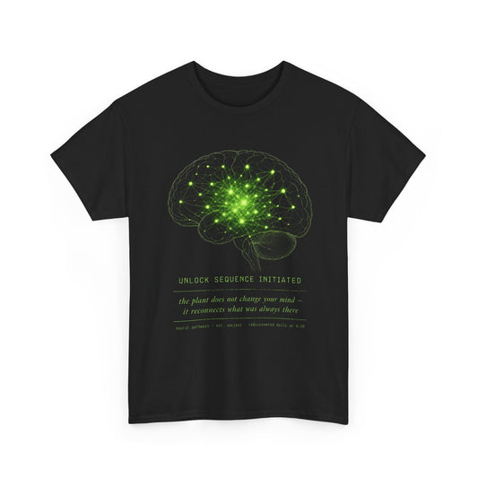 Brain Cell Science T-Shirt — Green Neural Network Anatomy Tee