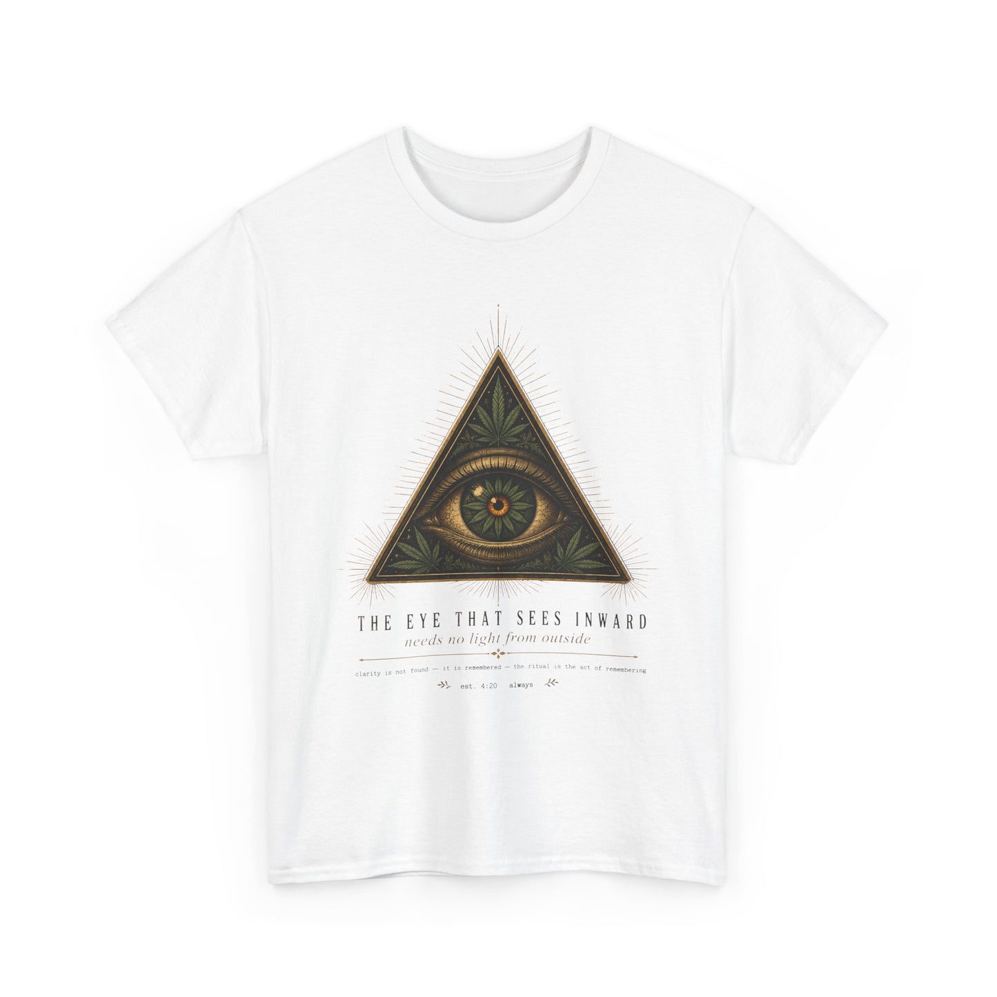 All-Seeing Eye Triangle Graphic Tee — "The Eye That Sees Within"