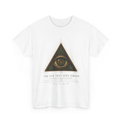 All-Seeing Eye Triangle Graphic Tee — "The Eye That Sees Within"