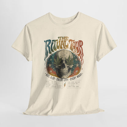 The Ritual Tour Skull Tee — Retro Vintage Rock Band Graphic T-Shirt