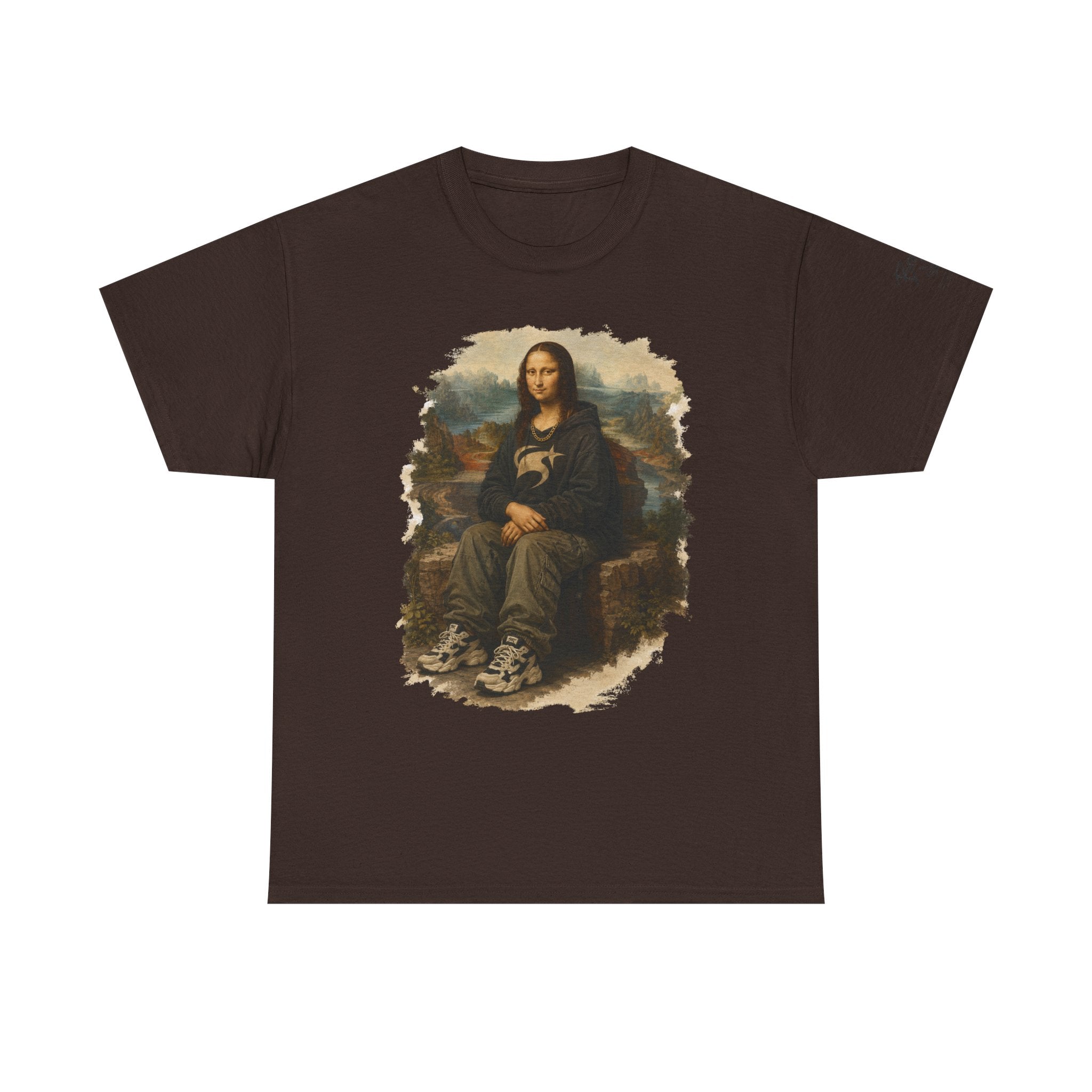 Mona Lisa Graphic Tee – Vintage Art Parody T-Shirt