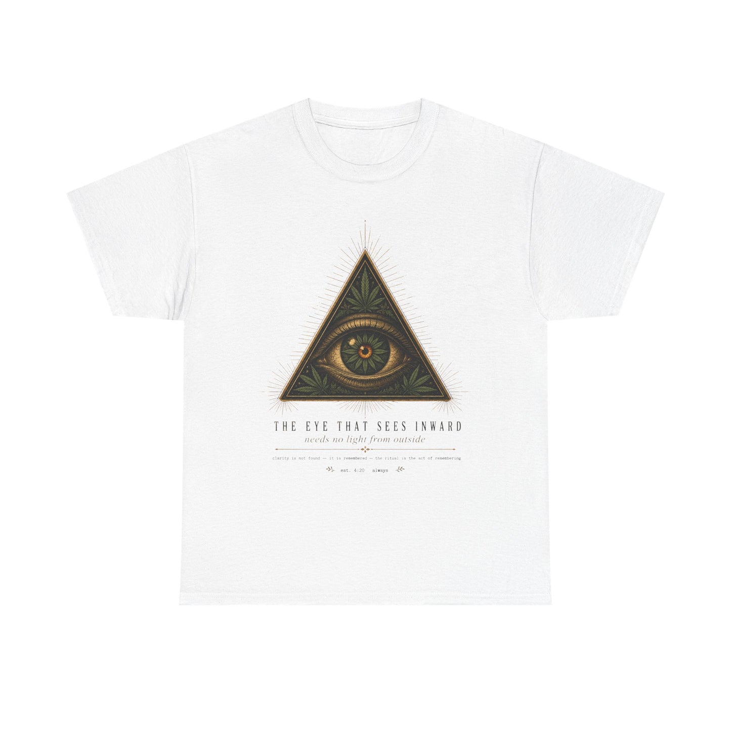 All-Seeing Eye Triangle Graphic Tee — "The Eye That Sees Within"