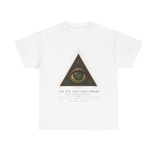 All-Seeing Eye Triangle Graphic Tee — "The Eye That Sees Within"