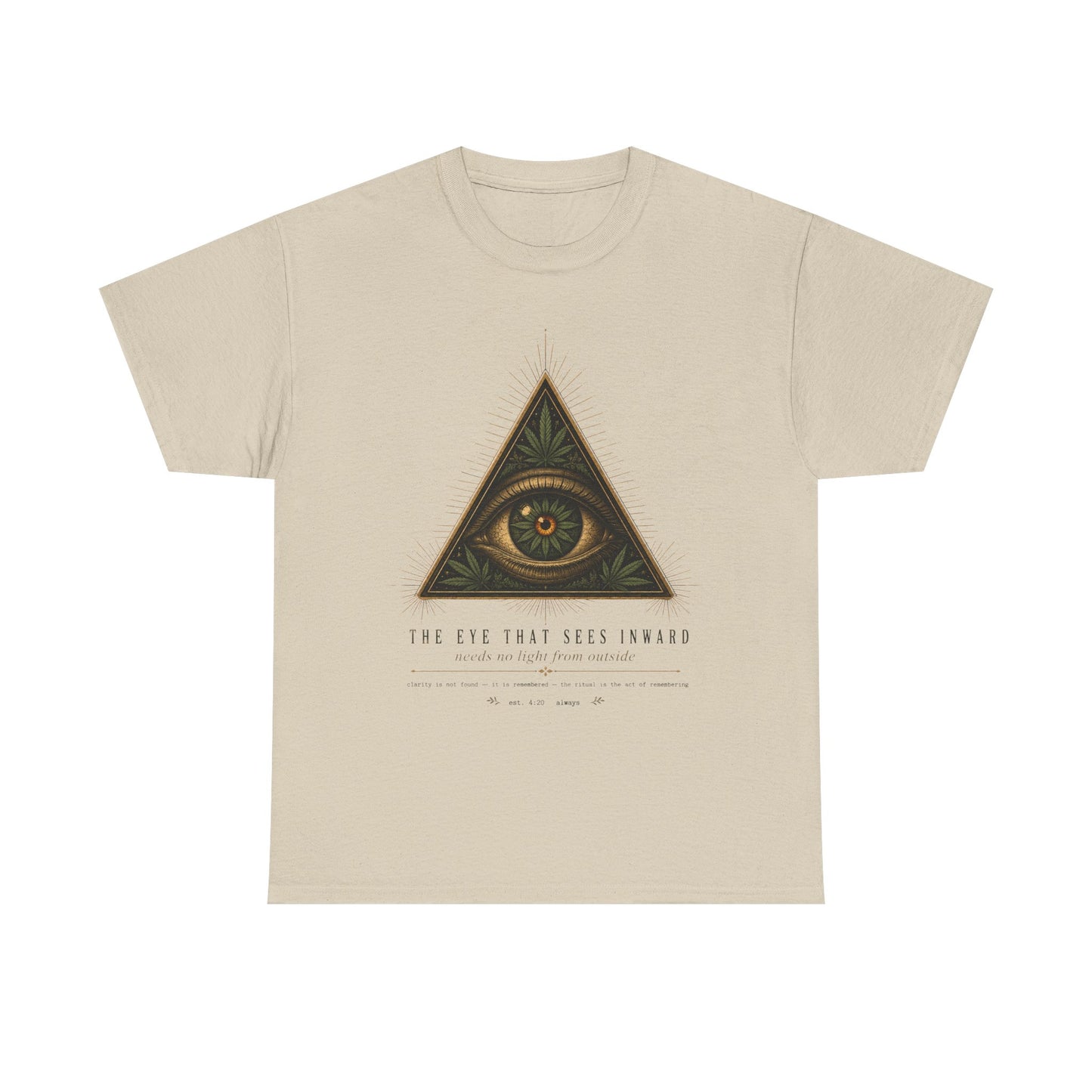 All-Seeing Eye Triangle Graphic Tee — "The Eye That Sees Within"