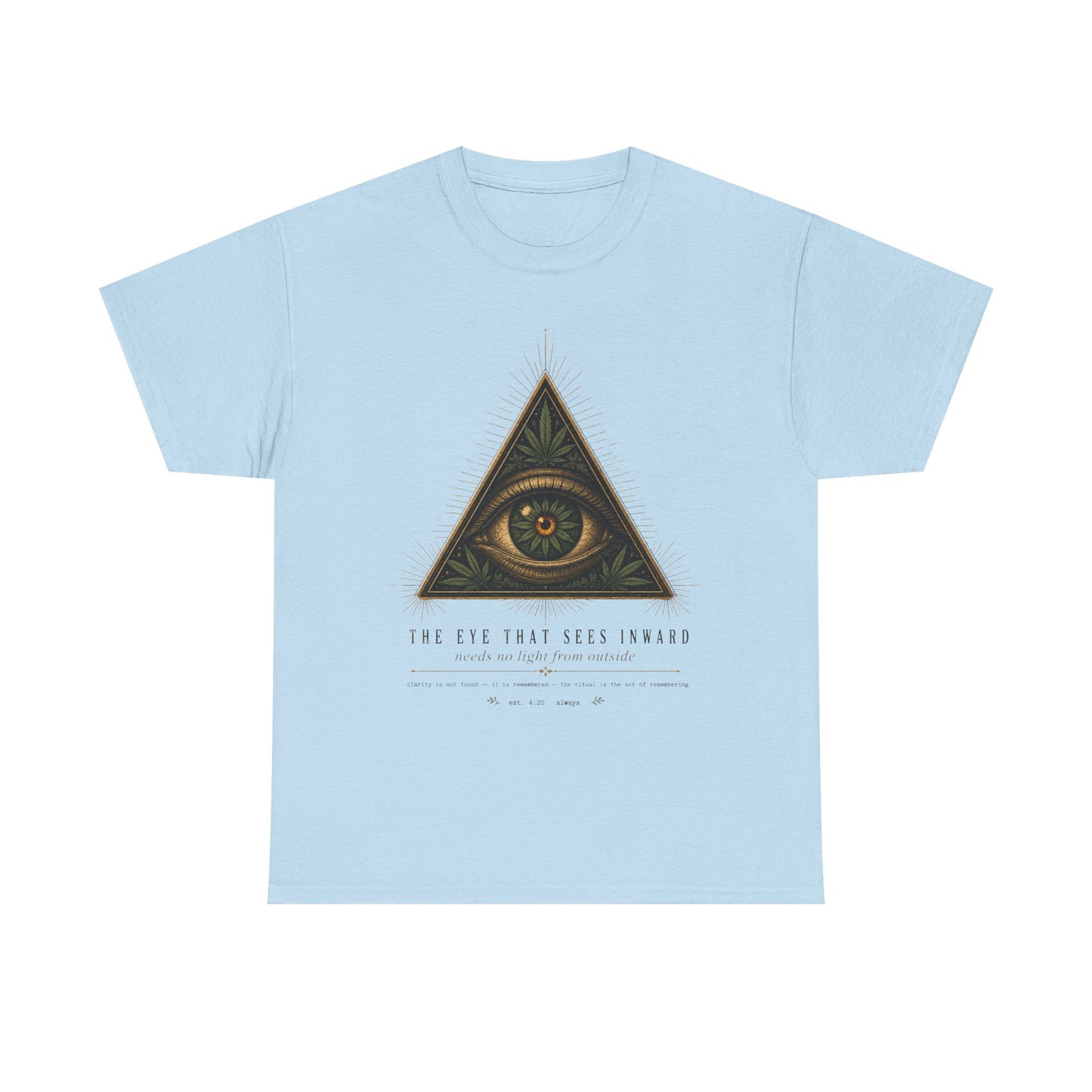 All-Seeing Eye Triangle Graphic Tee — "The Eye That Sees Within"