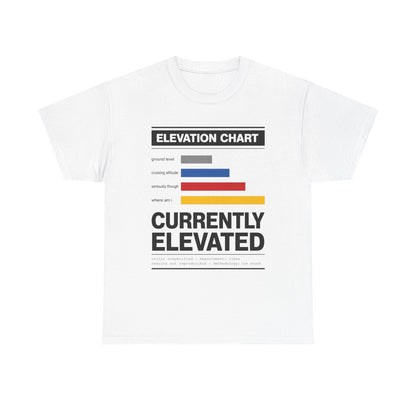 Funny Currently Elevated Tee — Elevation Chart Graphic T-Shirt