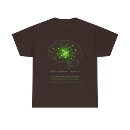 Brain Cell Science T-Shirt — Green Neural Network Anatomy Tee