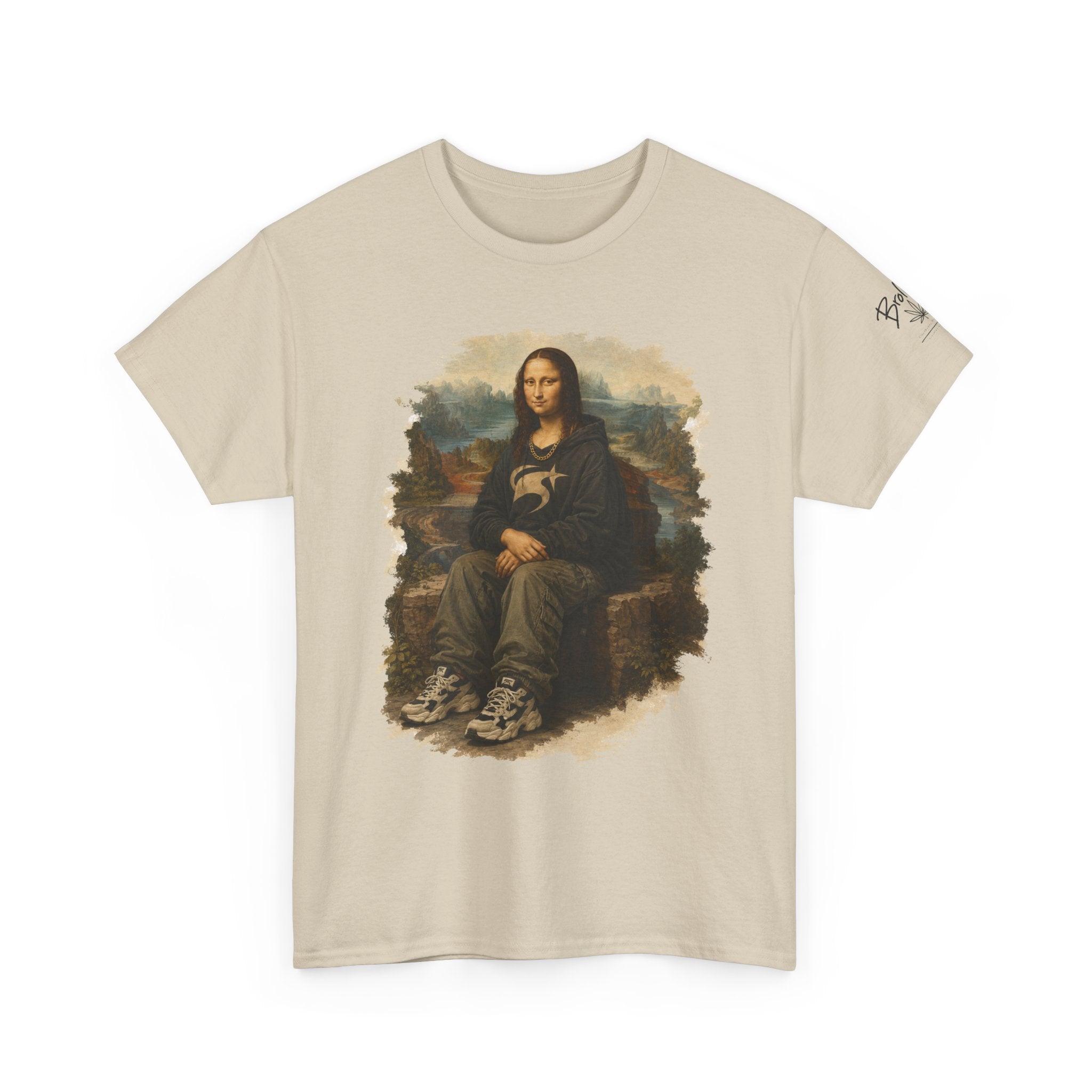 Mona Lisa Graphic Tee – Vintage Art Parody T-Shirt