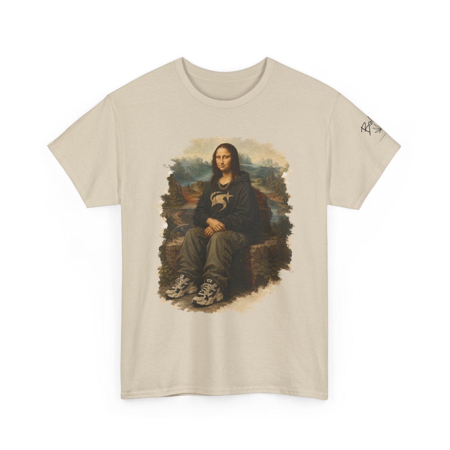 Mona Lisa Graphic Tee – Vintage Art Parody T-Shirt
