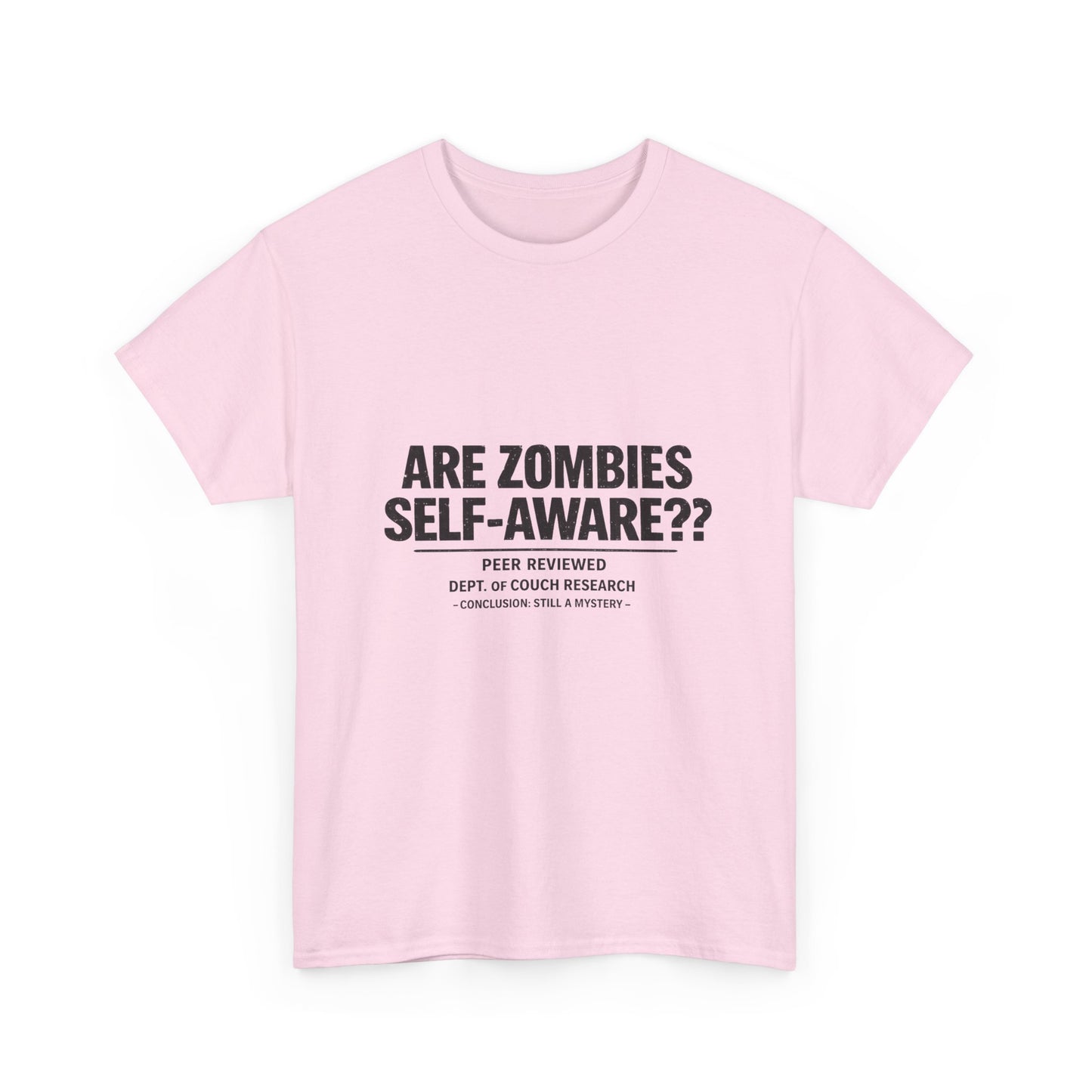 Funny Zombie Awareness Tee — "Are Zombies Self-Aware??" Graphic T-Shirt
