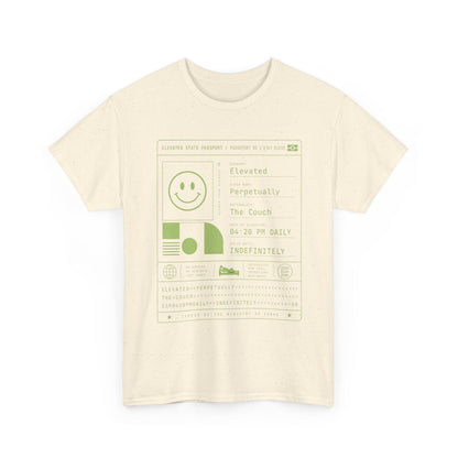 Funny Positive Data Graphic Tee — "Everything Is Fine" Minimalist Smiley Shirt