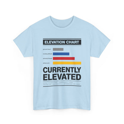 Funny Currently Elevated Tee — Elevation Chart Graphic T-Shirt