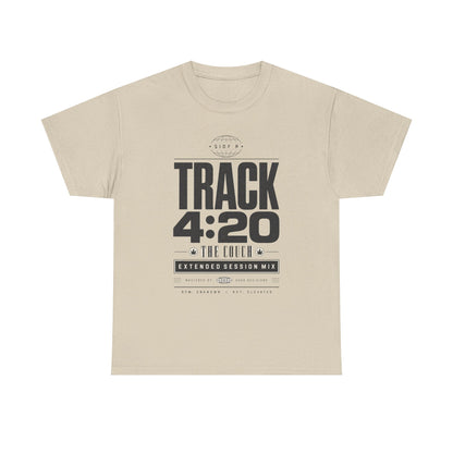 Funny T-Shirt — TRACK 4:20 Graphic Tee (Retro Music Poster Style)