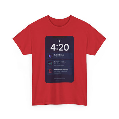 420 Phone Lockscreen Graphic Tee — Funny Stoner Shirt