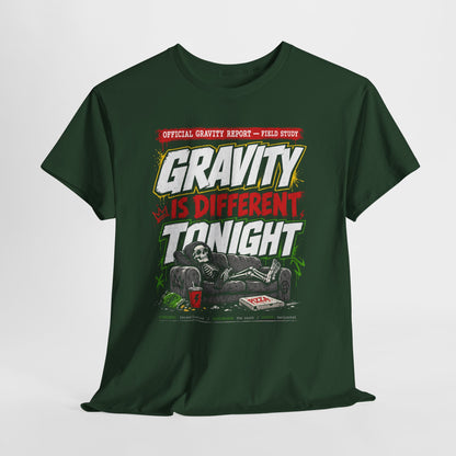 Funny Graphic Tee — 'Is Different' Retro Couch Illustration Shirt