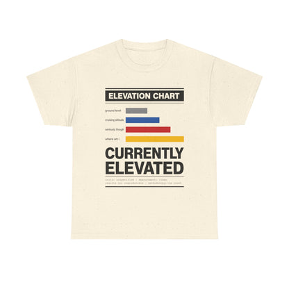 Funny Currently Elevated Tee — Elevation Chart Graphic T-Shirt
