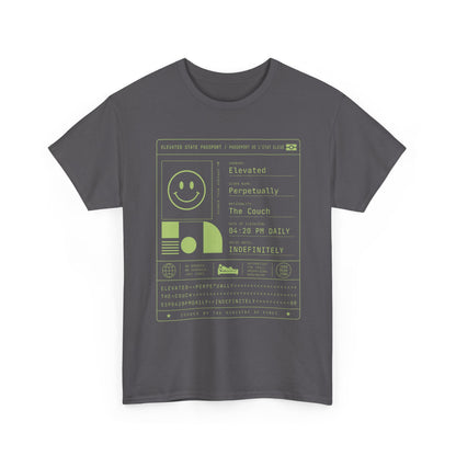 Funny Positive Data Graphic Tee — "Everything Is Fine" Minimalist Smiley Shirt