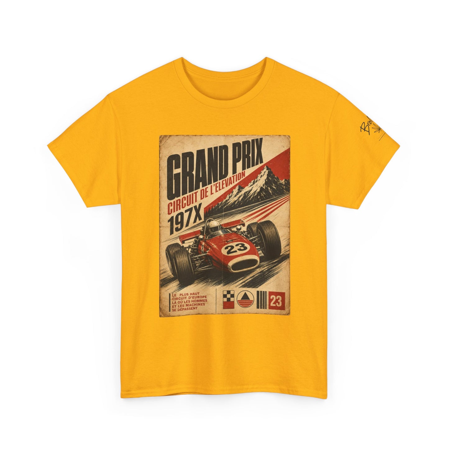 Grand Prix Vintage Racing Tee — Retro Circuit de LeMans 197X Car Poster