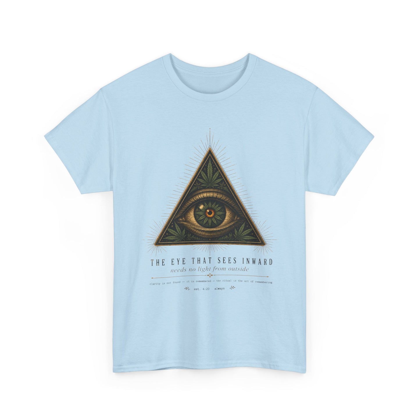 All-Seeing Eye Triangle Graphic Tee — "The Eye That Sees Within"