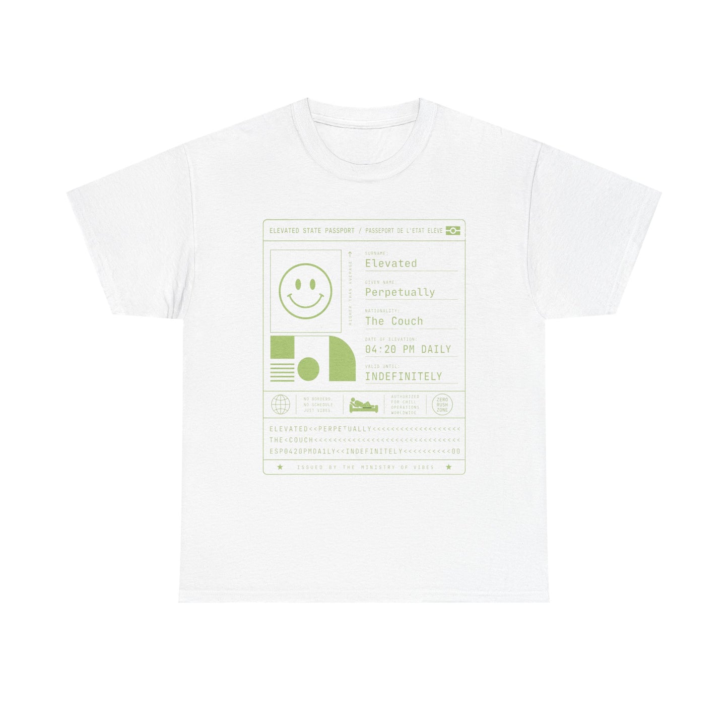 Funny Positive Data Graphic Tee — "Everything Is Fine" Minimalist Smiley Shirt