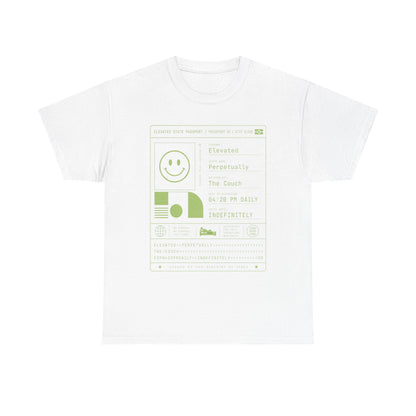 Funny Positive Data Graphic Tee — "Everything Is Fine" Minimalist Smiley Shirt