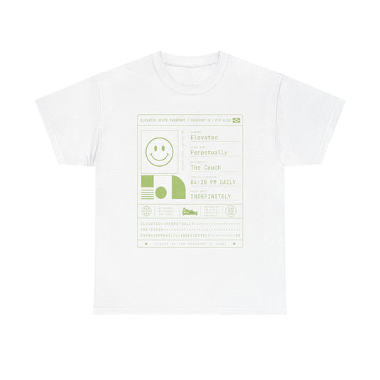 Funny Positive Data Graphic Tee — "Everything Is Fine" Minimalist Smiley Shirt