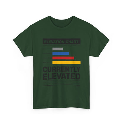 Funny Currently Elevated Tee — Elevation Chart Graphic T-Shirt
