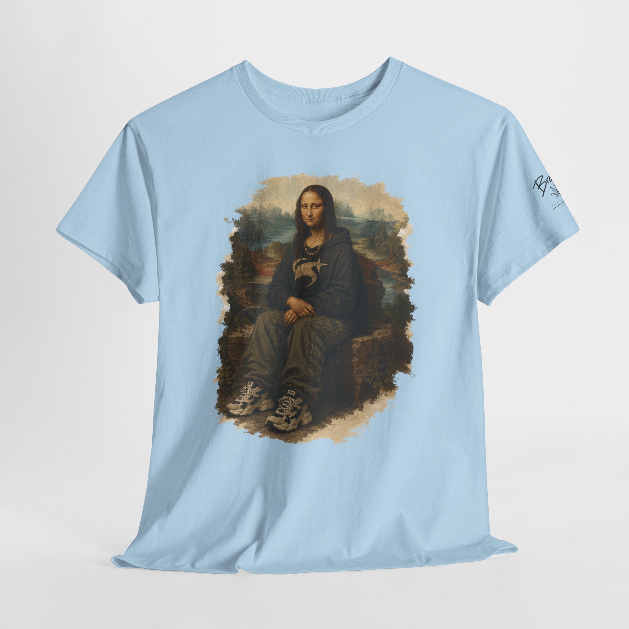 Mona Lisa Graphic Tee – Vintage Art Parody T-Shirt