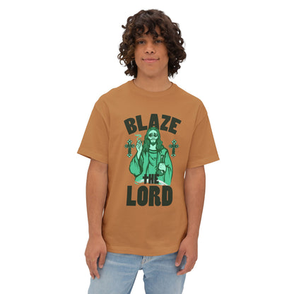 Graphic Tee — "Blaze The Lord" Religious Stoner Shirt