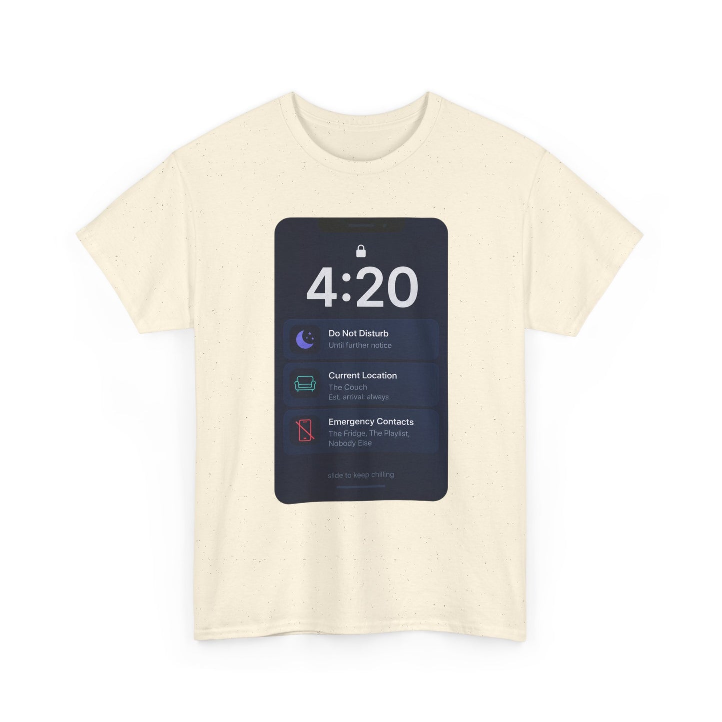 420 Phone Lockscreen Graphic Tee — Funny Stoner Shirt