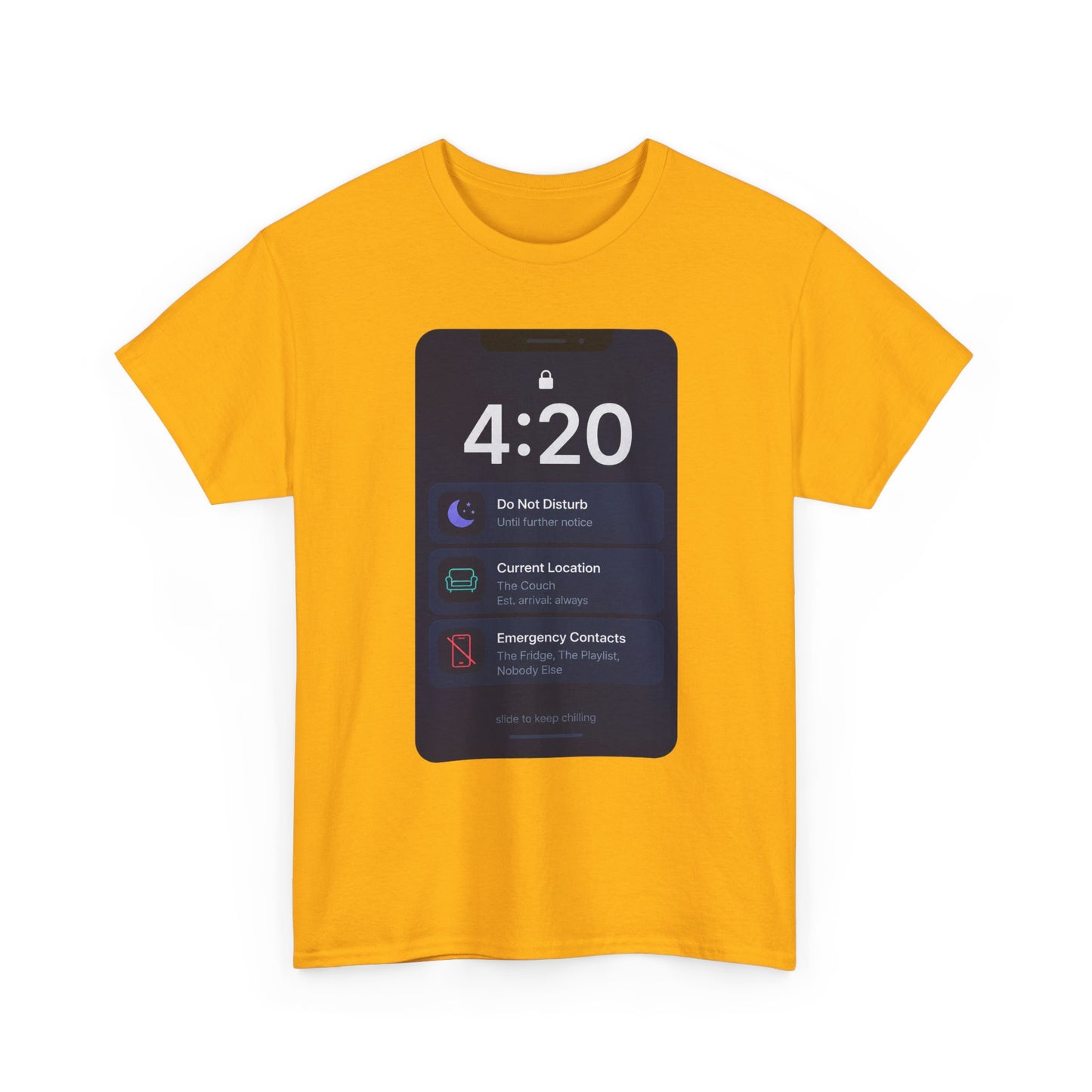 420 Phone Lockscreen Graphic Tee — Funny Stoner Shirt