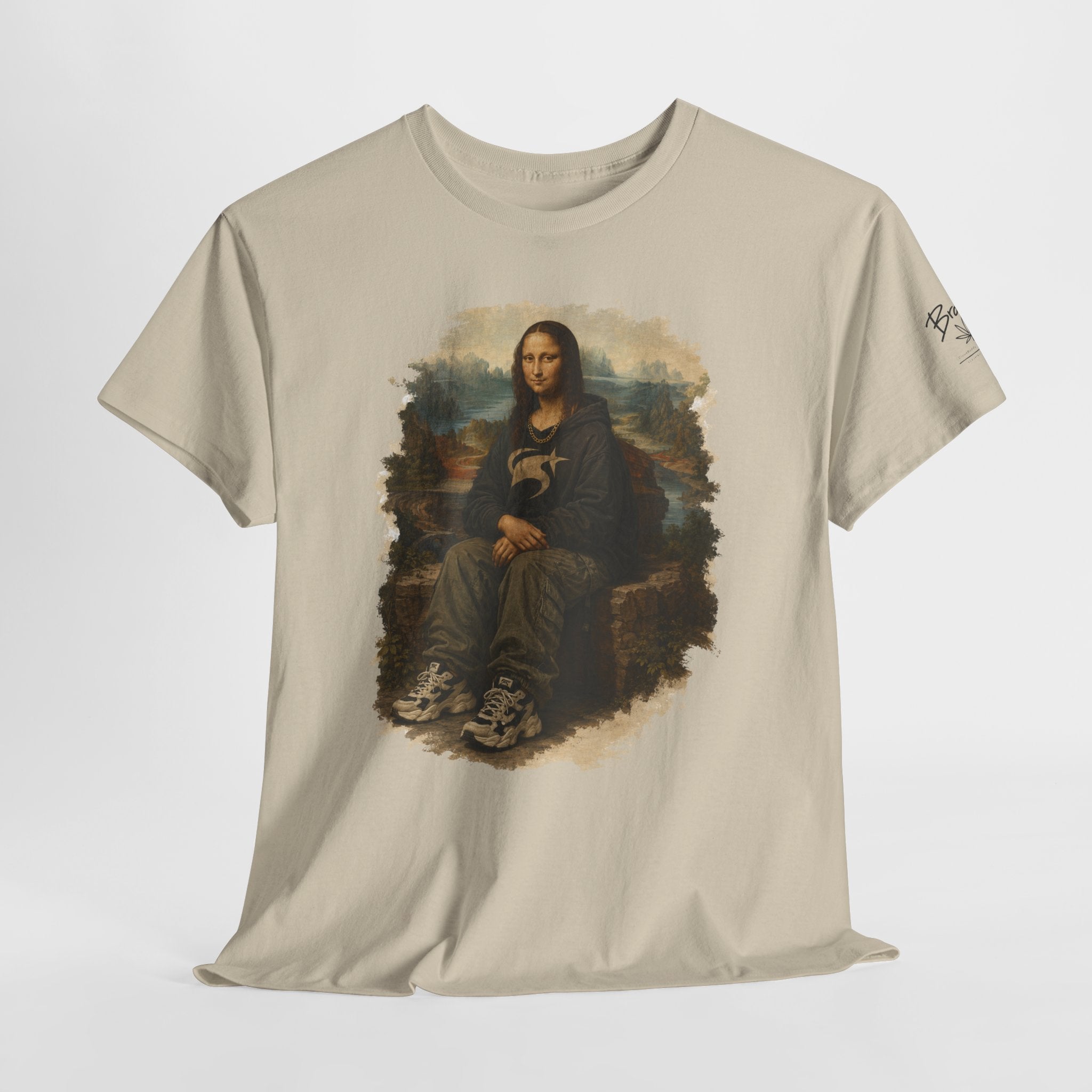 Mona Lisa Graphic Tee – Vintage Art Parody T-Shirt