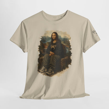 Mona Lisa Graphic Tee – Vintage Art Parody T-Shirt