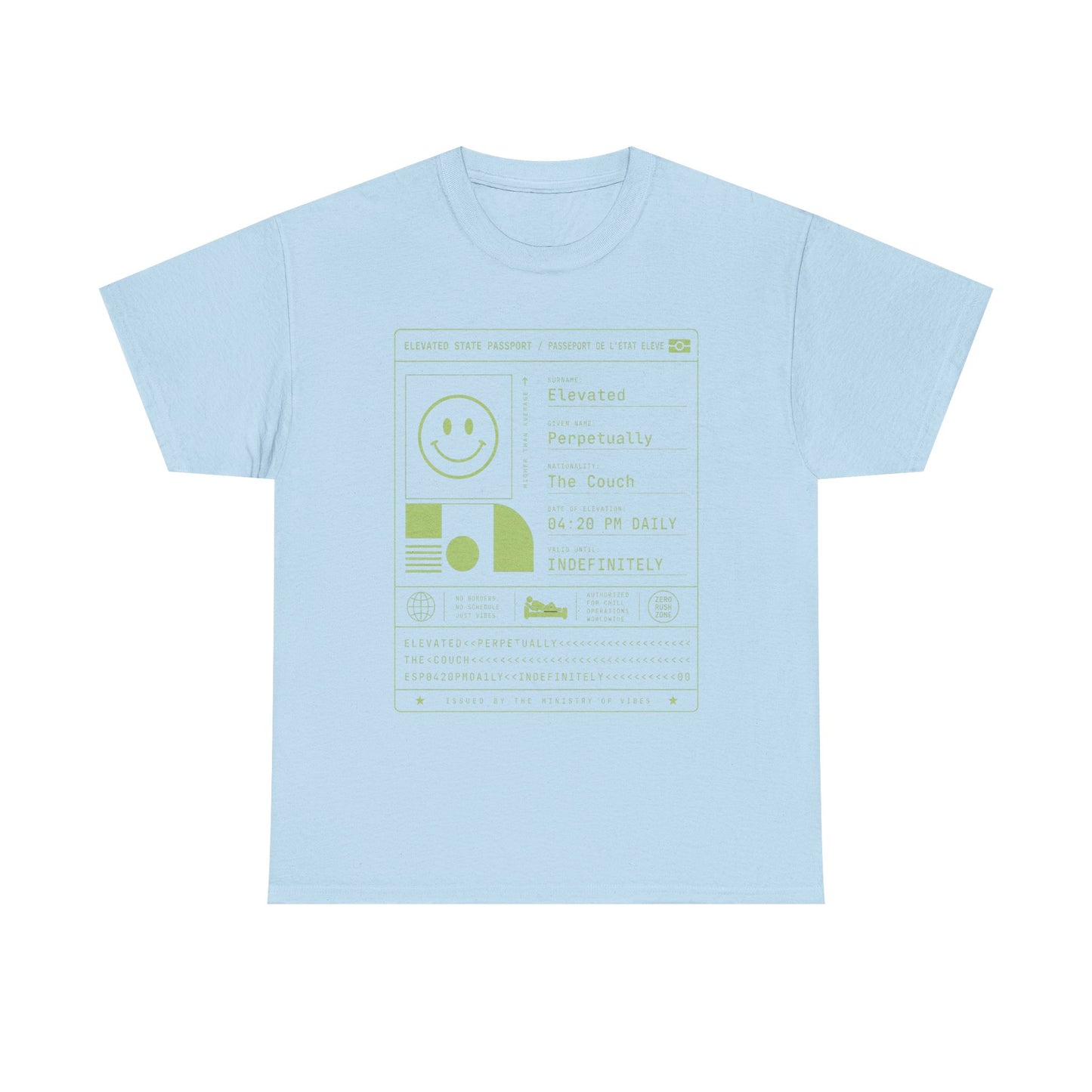 Funny Positive Data Graphic Tee — "Everything Is Fine" Minimalist Smiley Shirt