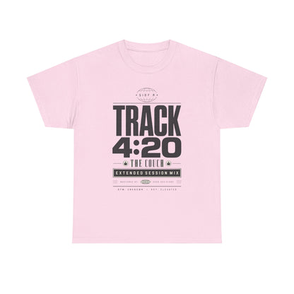 Funny T-Shirt — TRACK 4:20 Graphic Tee (Retro Music Poster Style)