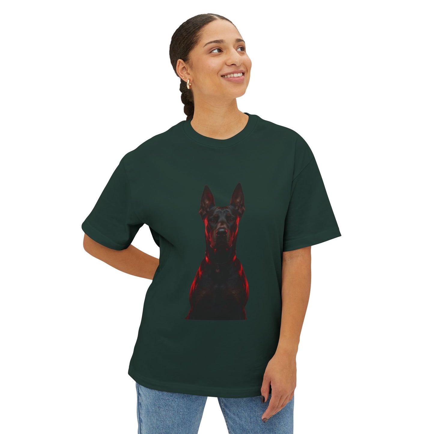 Red-Lined Portrait Graphic Tee